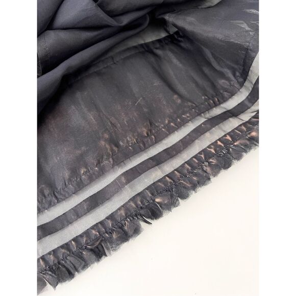 St. John Womens Black Sleeveless Evening Sparkle Silk Wool Cocktail Dress Size 6 - Picture 8 of 8